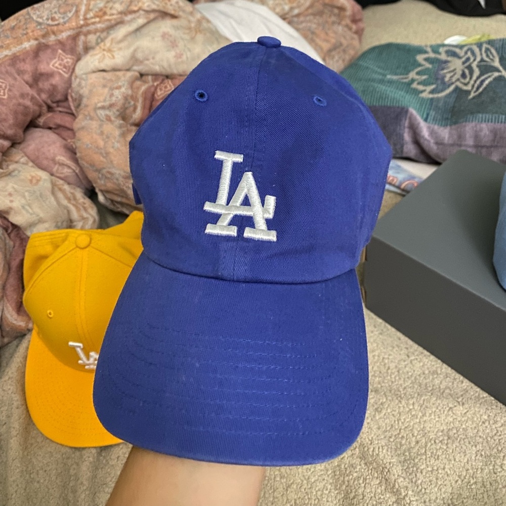 Blue LA hat